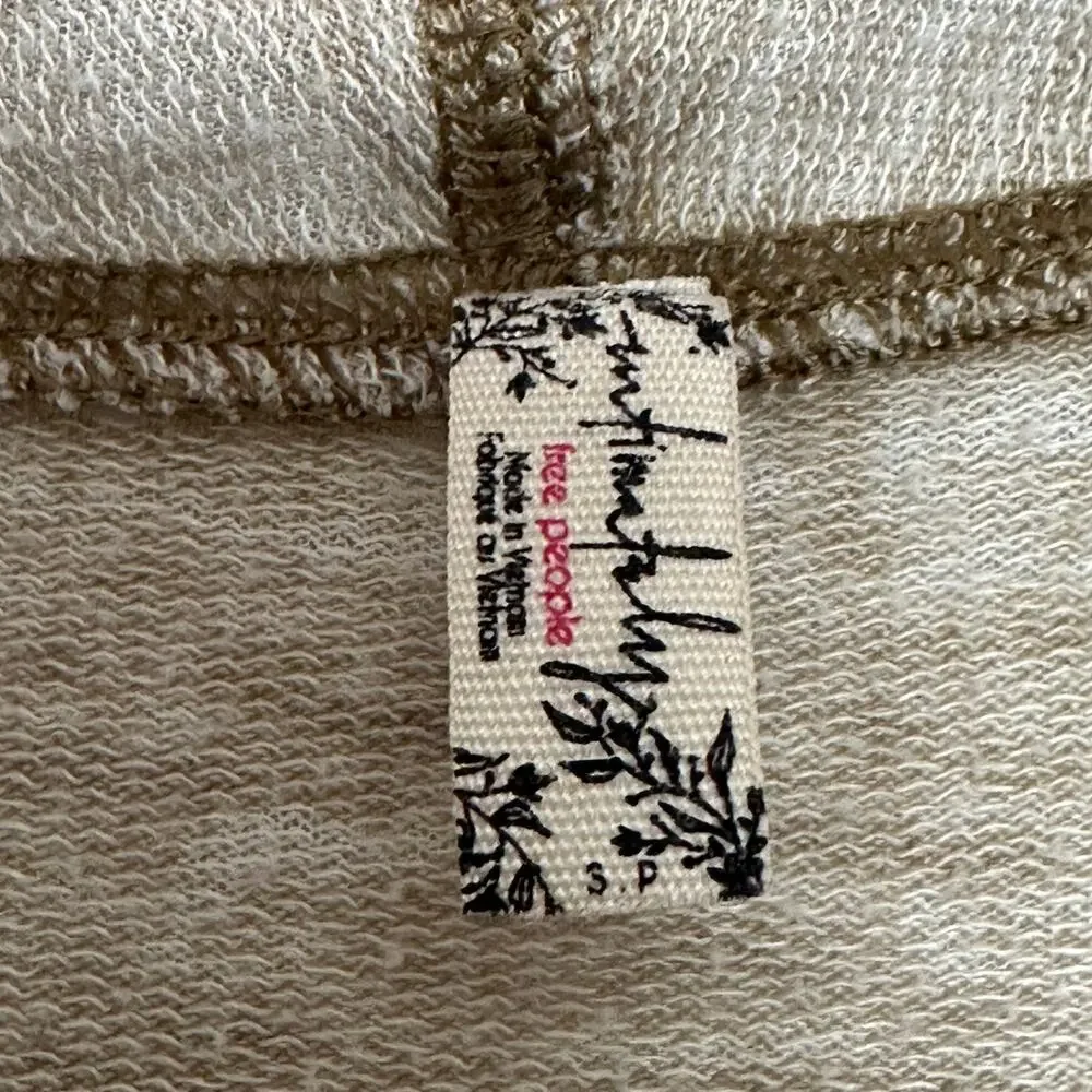 Intimately Free People Small Cozy Girl Longline Cardigan Sage Green w Pockets